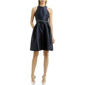 ml monique lhuillier leela crepe maxi dress ML Monique Lhuillier + Leela Crepe Long Gown